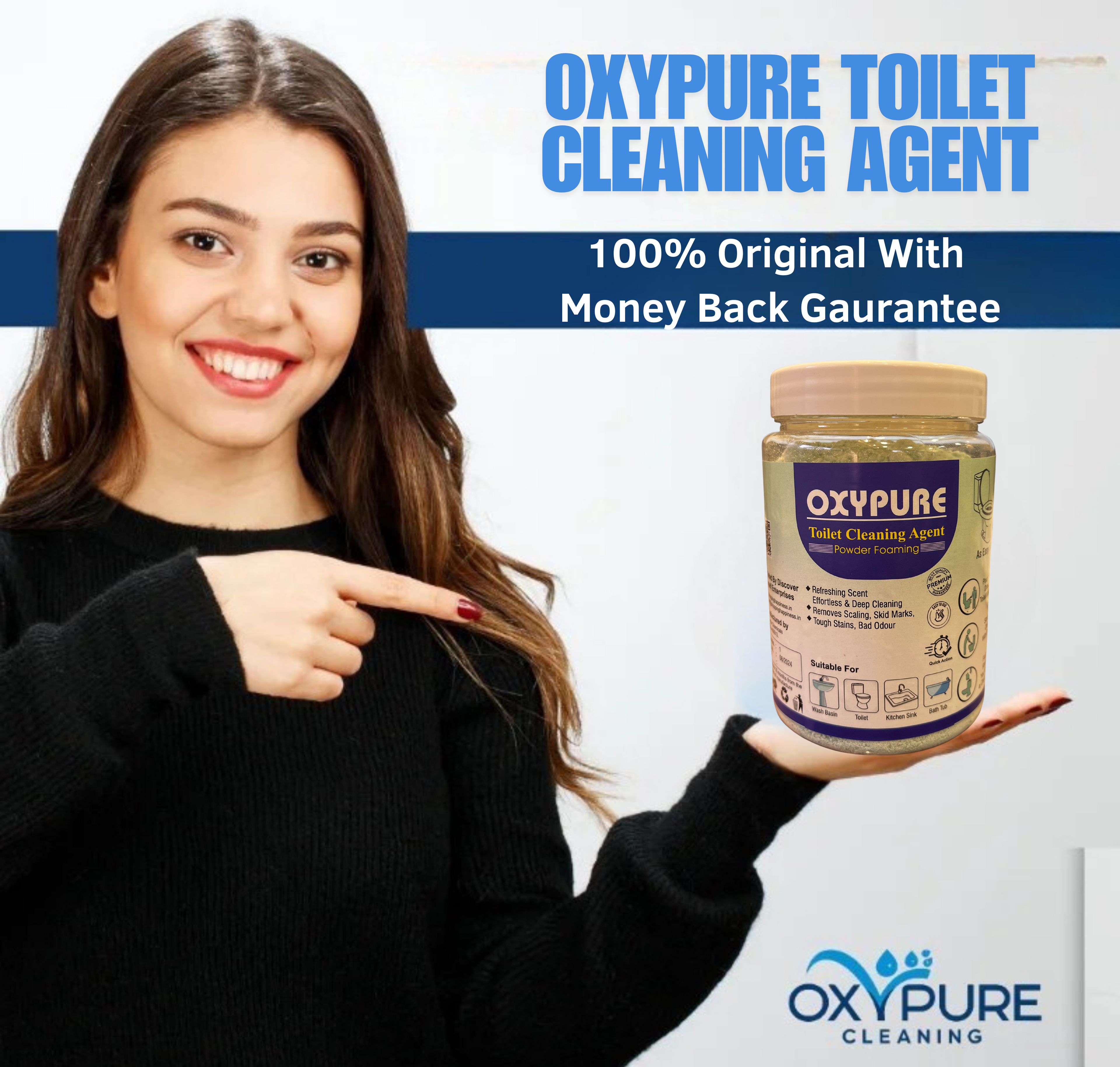OxyClean Toilet Cleaning Agent - 100 % Original Product ( BUY 1 GET 1 FREE )