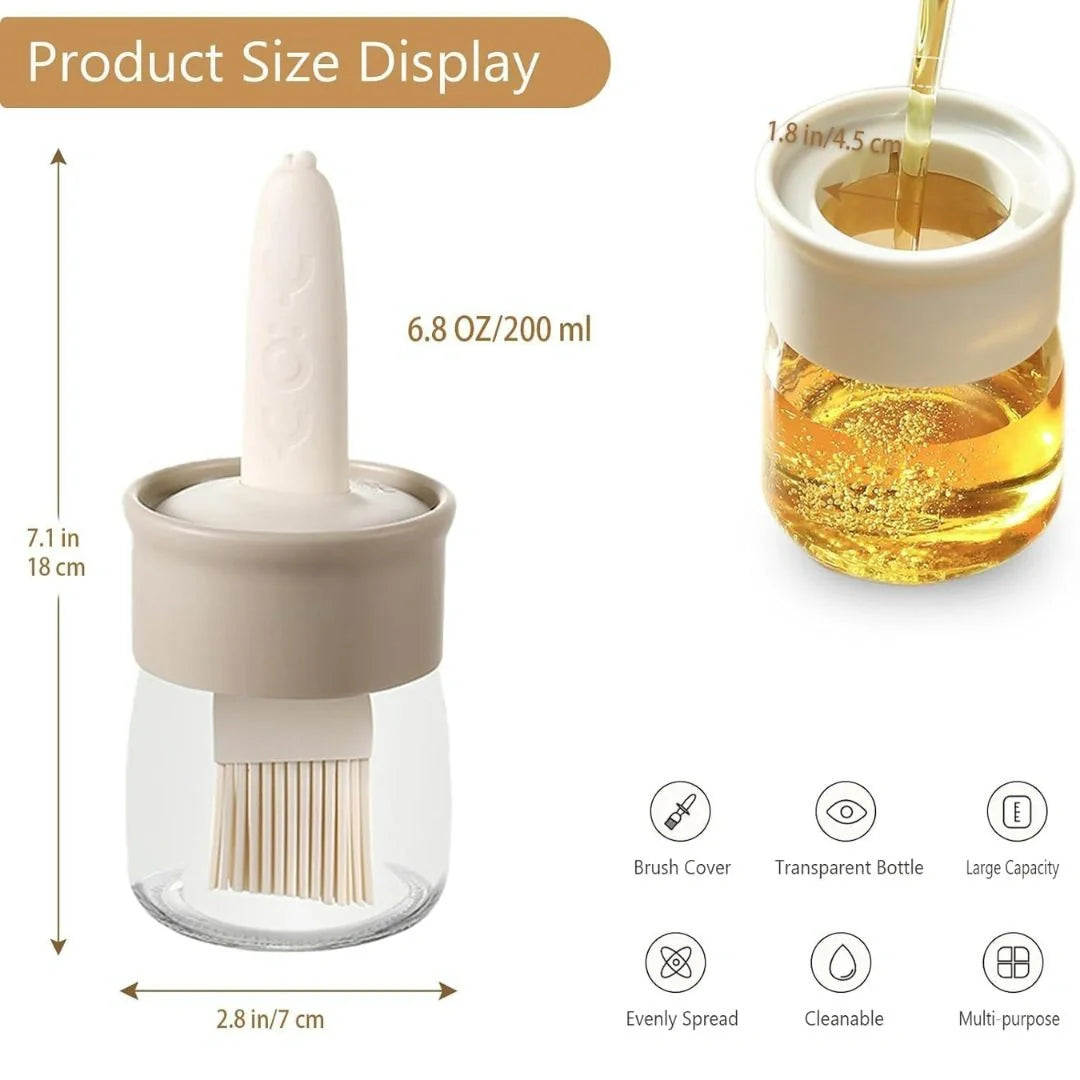 Oil Dispenser Bottle With Silicone Brush