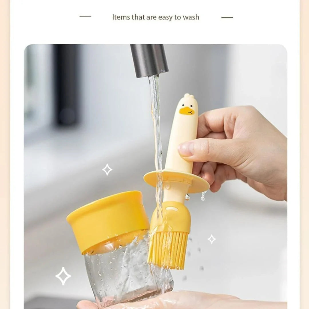 Oil Dispenser Bottle With Silicone Brush