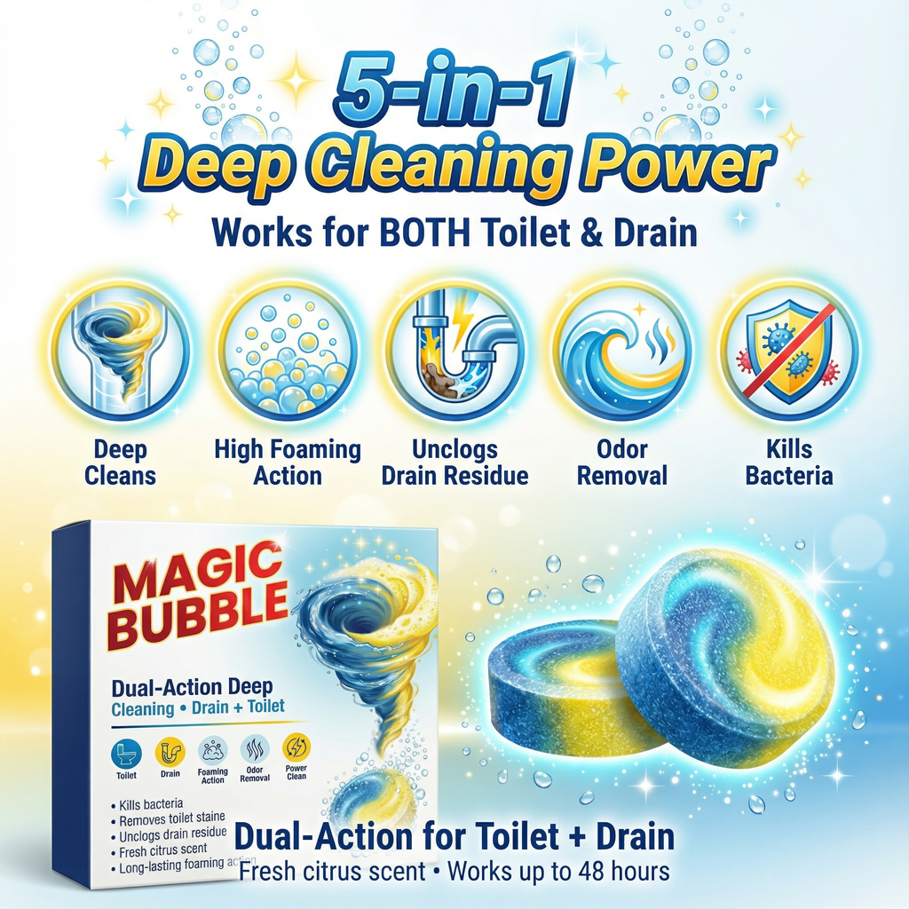 Magic Bubble Dual Action Tablets ( BUY 1 GET 1 FREE )