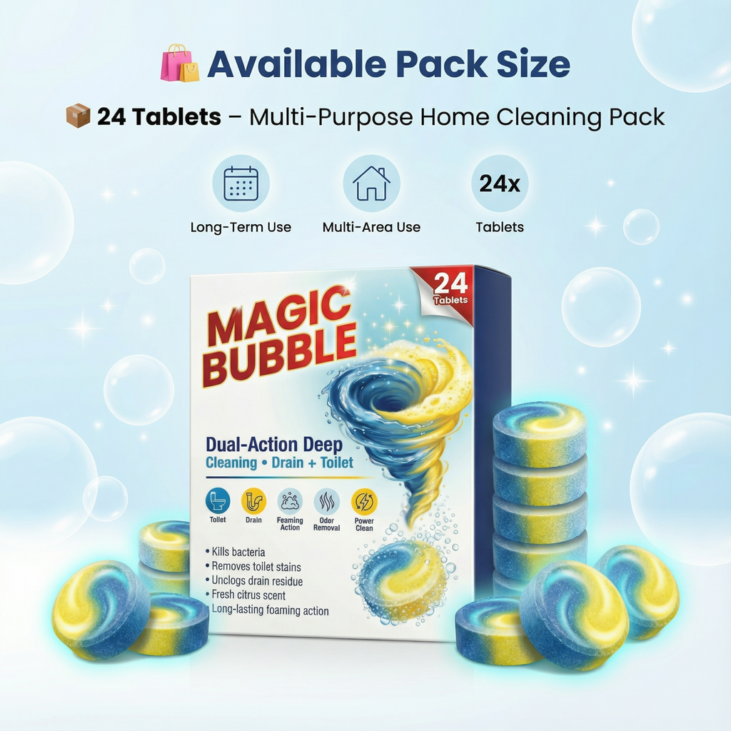 Magic Bubble Dual Action Tablets [ BUY 1 GET 1 FREE ]