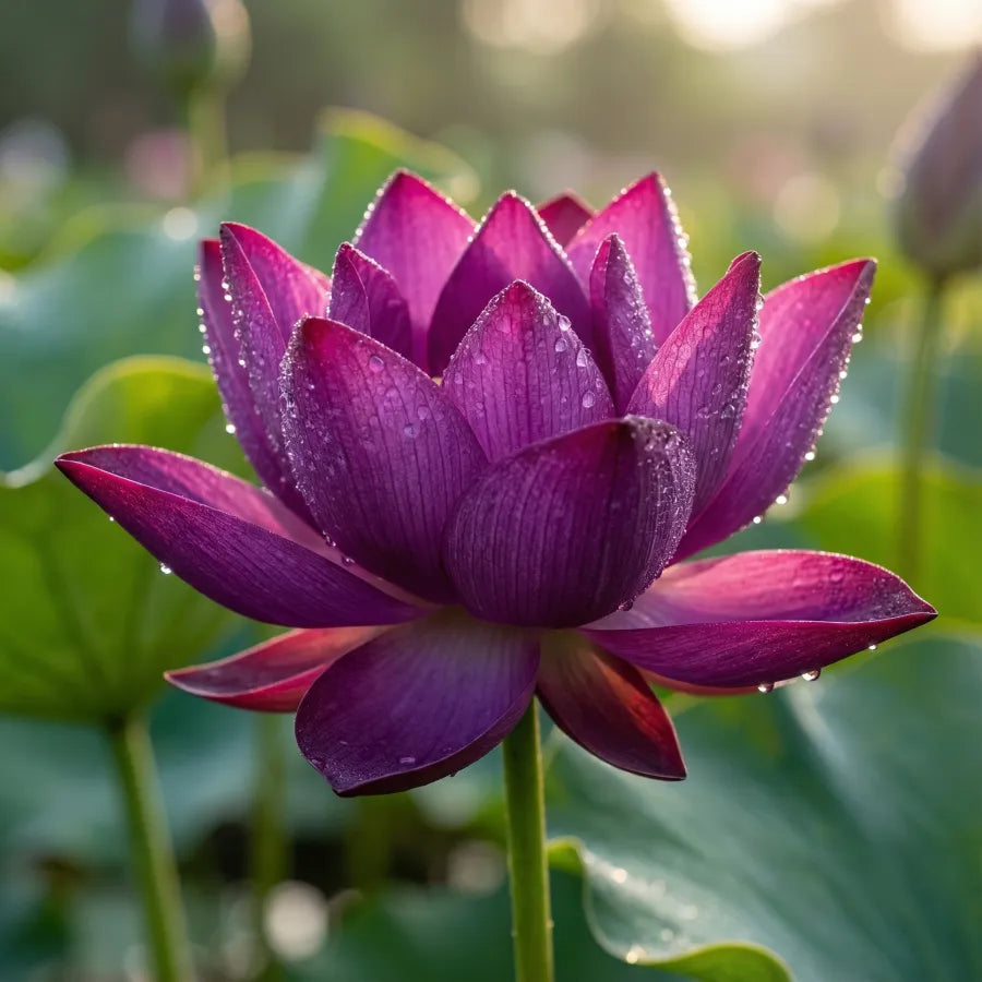 💮Imported Midnight Purple Lotus Seeds | 🔥PACK OF 50 + Free Plant Growth Serum🔥