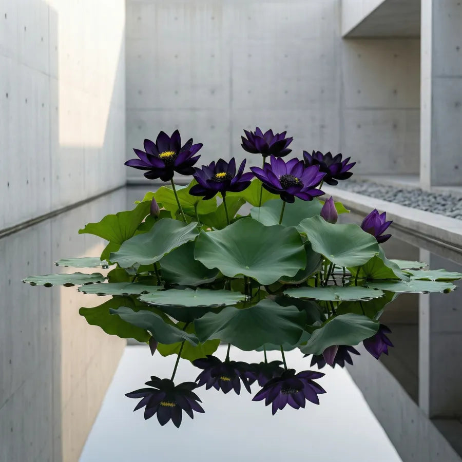 💮Imported Midnight Purple Lotus Seeds | 🔥PACK OF 50 + Free Plant Growth Serum🔥