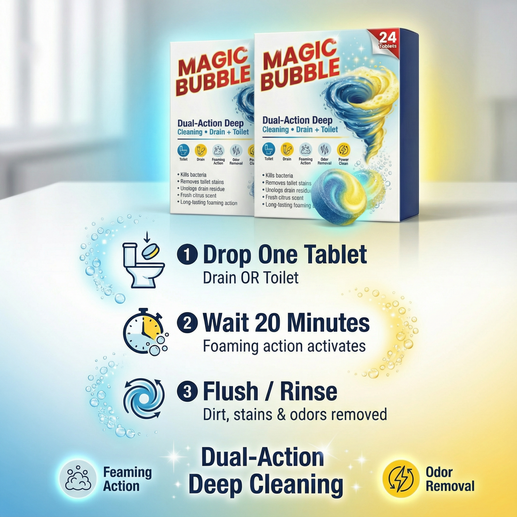 Magic Bubble Dual Action Tablets ( BUY 1 GET 1 FREE )