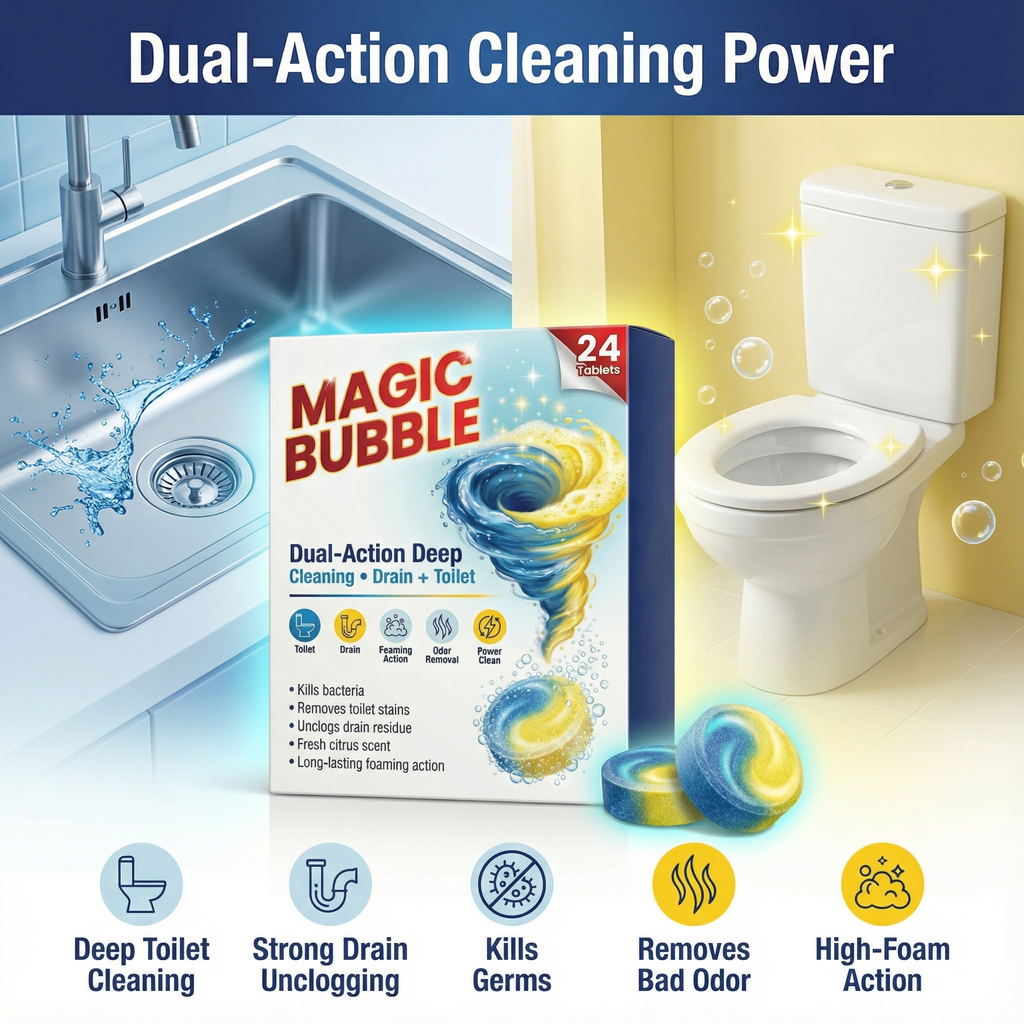 Magic Bubble Dual Action Tablets [ BUY 1 GET 1 FREE ]